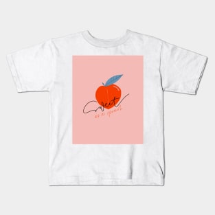 Sweet as a peach Kids T-Shirt